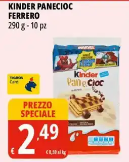 Tigros Kinder Pan e Cioc offerta