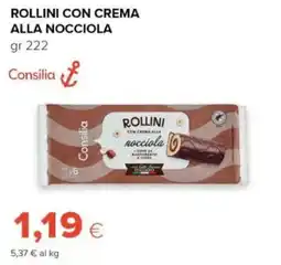 Tigre Rollini con crema alla nocciola Consilia offerta