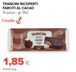 Tigre Trancini ricoperti e farciti al cacao Consilia offerta