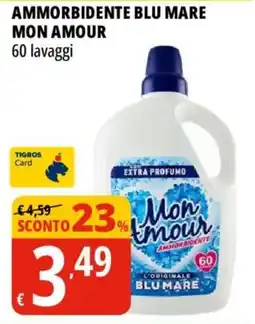 Tigros Ammorbidente Blu Mare Mon Amour offerta