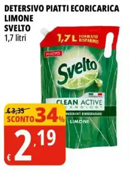 Tigros Detersivo piatti ecoricarica Svelto limone offerta