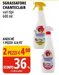 Tigros Sgrassatore Chanteclair offerta