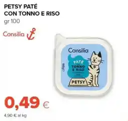 Tigre Petsy paté con tonno e riso Consilia offerta