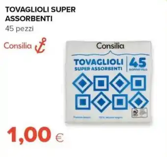 Tovaglioli super assorbenti Consilia