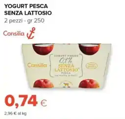 Tigre Yogurt pesca senza lattosio Consilia offerta