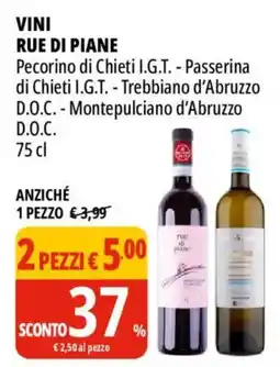 Tigros Vini Rue di Piane offerta