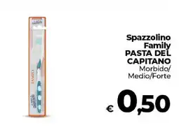 Ipercoop Radenza Spazzolino Family Pasta del Capitano offerta