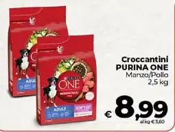 Ipercoop Radenza Croccantini PURINA ONE Manzo/Pollo offerta