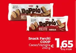 Ipercoop Radenza Snack Farciti COOP offerta