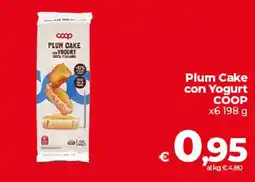 Ipercoop Radenza Plum Cake con Yogurt COOP offerta