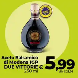 Ipercoop Radenza Aceto Balsamico di Modena IGP DUE VITTORIE offerta