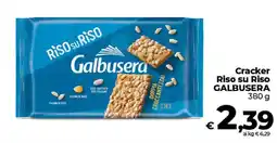Ipercoop Radenza Cracker Riso su Riso Galbusera offerta