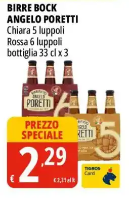 Tigros Birre Bock Angelo Poretti offerta