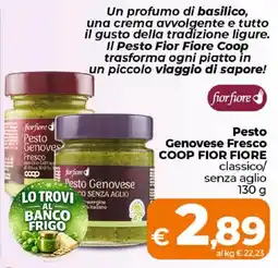 Ipercoop Radenza Pesto Genovese Fresco COOP FIOR FIORE offerta