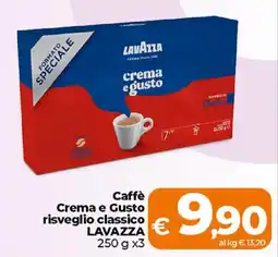 Ipercoop Radenza Caffè Crema e Gusto risveglio classico LAVAZZA offerta