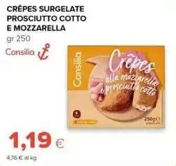 Tigre Crêpes Consilia alla mozzarella e prosciutto cotto offerta