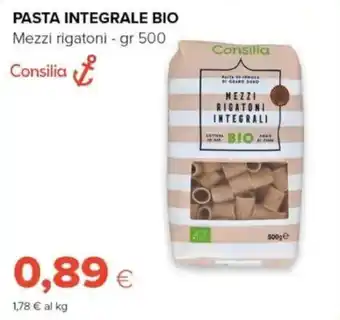 Tigre Pasta integrale bio Mezzi rigatoni offerta