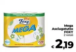 Ipercoop Radenza Mega Asciugatutto Foxy offerta