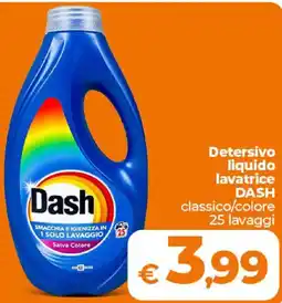 Ipercoop Radenza Detersivo liquido lavatrice DASH classico/colore offerta
