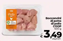 Ipercoop Radenza Bocconcini di petto di pollo COOP offerta