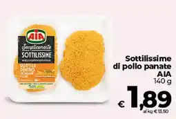 Ipercoop Radenza Sottilissime di pollo panate AIA offerta