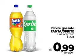 Ipercoop Radenza Bibite gassate FANTA/Sprite classica/zero offerta