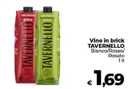 Ipercoop Radenza Vino in brick Tavernello offerta