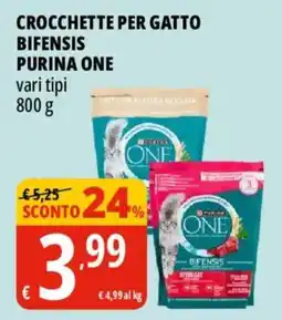 Tigros Crocchette per gatto Purina One Bifensis offerta