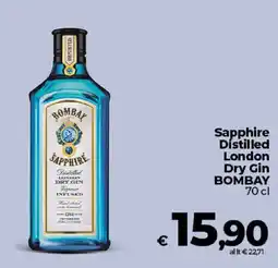 Ipercoop Radenza Sapphire Distilled London Dry Gin Bombay offerta