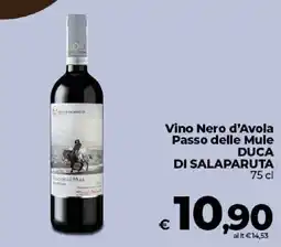 Ipercoop Radenza Vino Nero d'Avola Passo delle Mule Duca di Salaparuta offerta