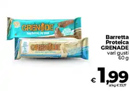 Ipercoop Radenza Barretta Proteica Grenade offerta