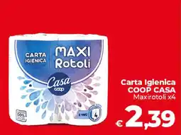 Ipercoop Radenza Carta Igienica Coop Casa Maxirotoli offerta