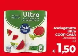 Ipercoop Radenza Asciugatutto Ultra Coop Casa Decorato offerta