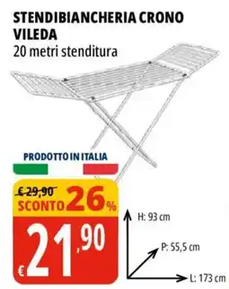 Tigros Stendibiancheria Crono Vileda offerta