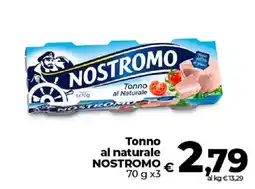 Ipercoop Radenza Tonno al naturale NOSTROMO offerta