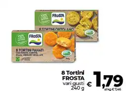 Ipercoop Radenza 8 Tortini Frosta vari gusti offerta