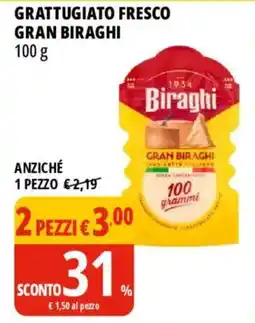 Tigros Grattugiato fresco Gran Biraghi offerta