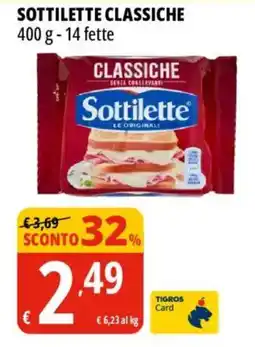 Tigros Sottilette classiche offerta