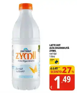 Tigros Parmalat Zymil Alta Digeribilità Senza Lattosio offerta