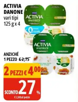 Tigros Activia Danone offerta
