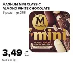 Oasi Magnum mini classic almond white chocolate offerta
