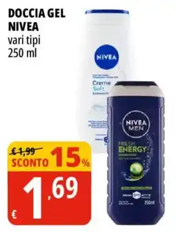 Tigros Doccia gel Nivea vari tipi offerta