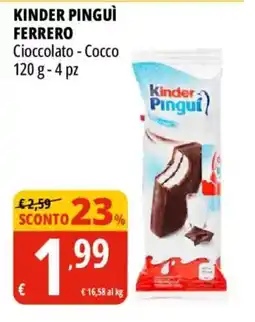 Tigros Kinder Pinguì offerta