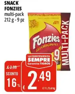 Tigros Snack Fonzie offerta