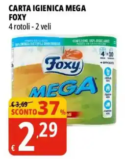 Tigros Carta igienica mega Foxy offerta
