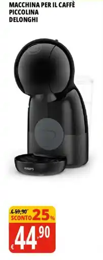 Tigros Macchina per il caffè piccolina Delonghi offerta
