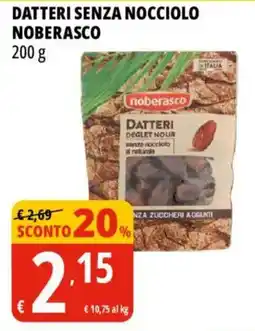 Tigros Datteri senza nocciolo noberasco offerta