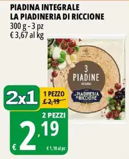 Tigros Piadina integrale La Piadineria di Riccione offerta