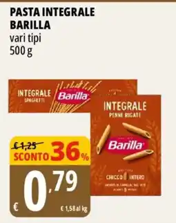 Tigros Pasta integrale Barilla offerta
