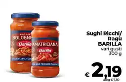 Ipercoop Radenza Sughi Ricchi/ Ragù Barilla offerta